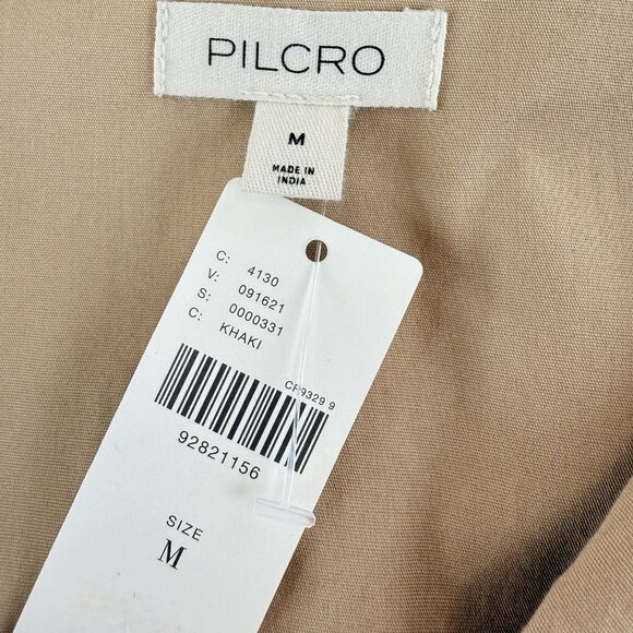 Anthropologie Pilcro Short-Sleeve Bow-Front Tunic Mini Dress Womens M Oversized - Picture 10 of 12